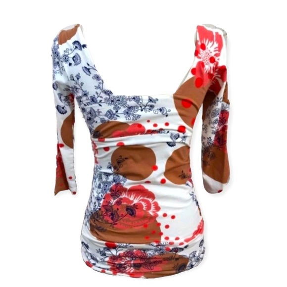 Cabi Grecian Floral Dot Blouse - Picture 2 of 5